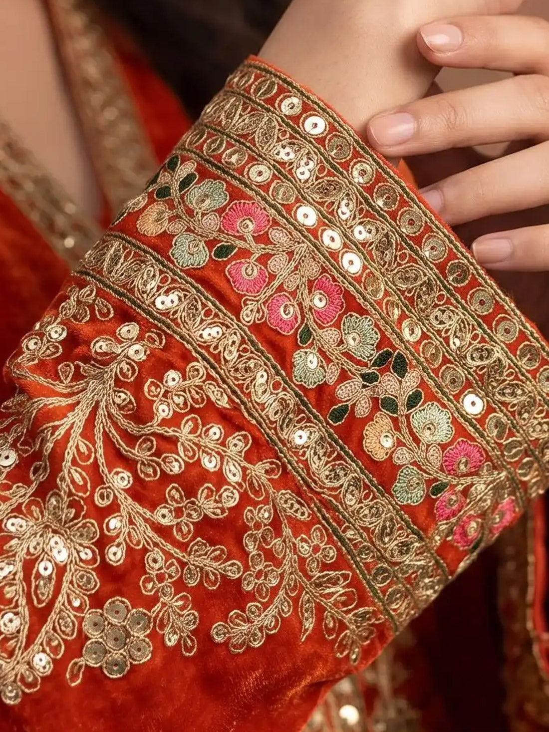 Vibha Chinon Zari Suit - Roop Darshan