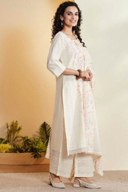 Biba Cotton Palazzo Suit - Roop Darshan