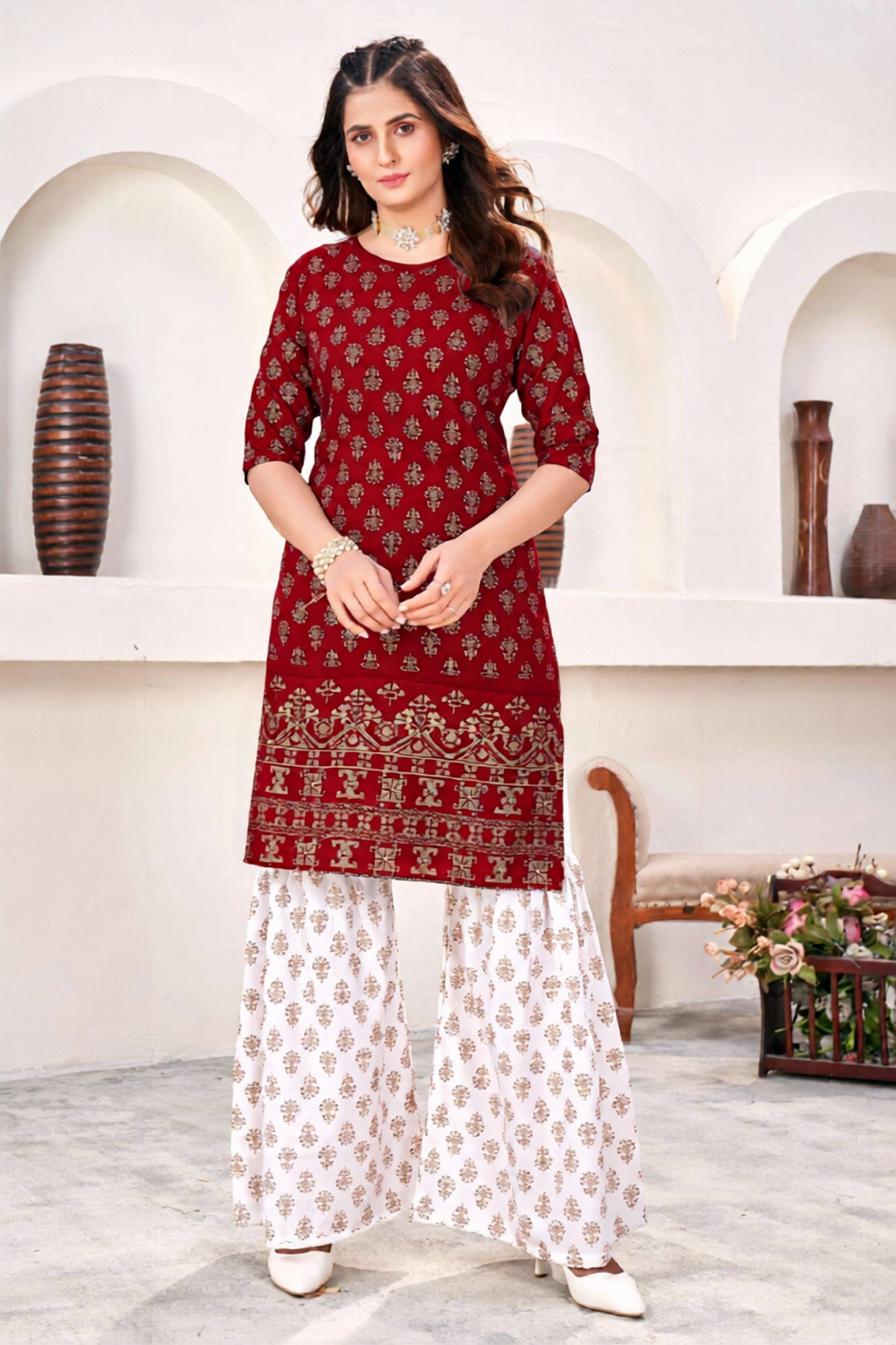 Kamya Kurti With Sharara Pant