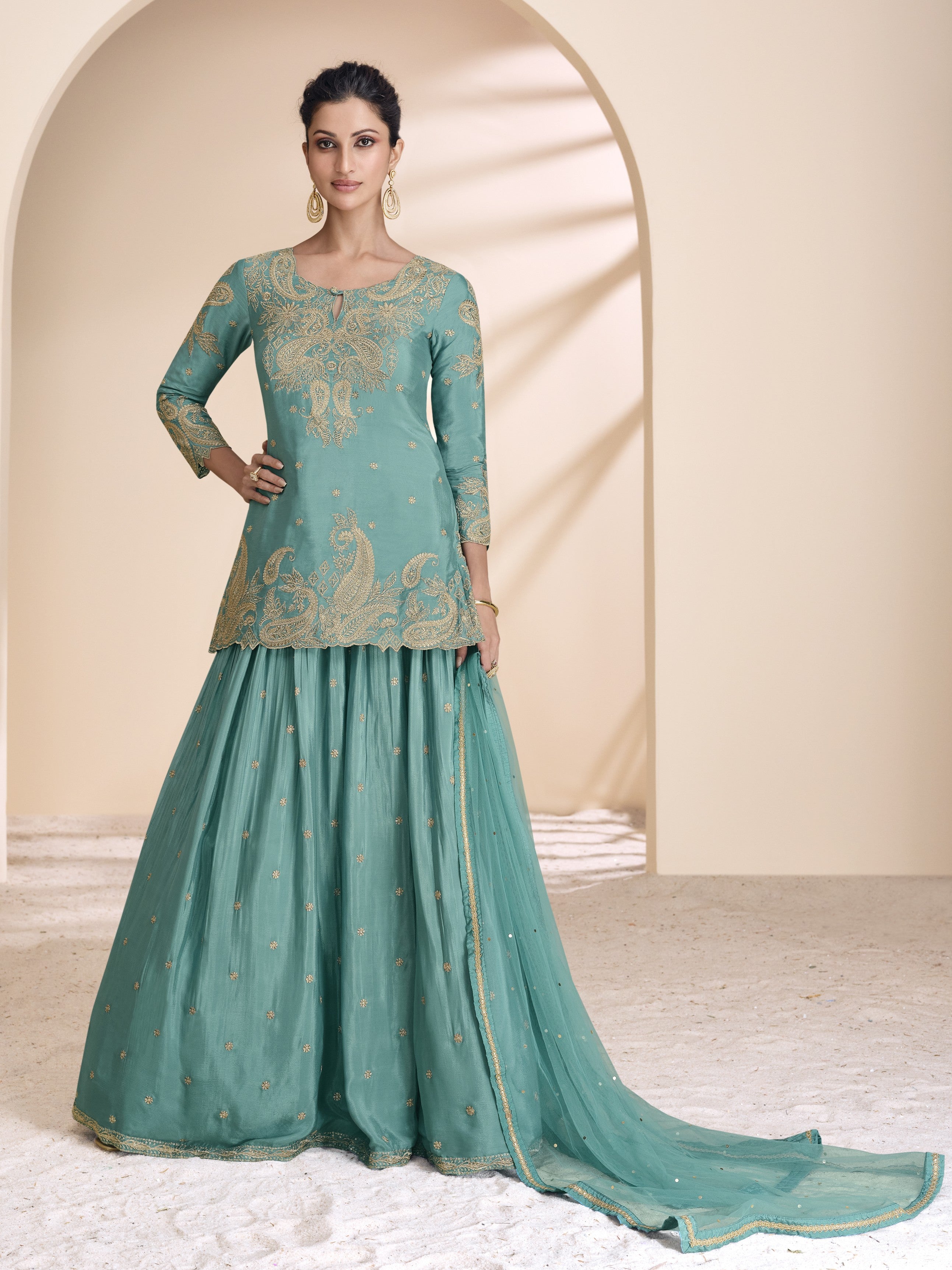 Aishwarya Long Top Lehenga