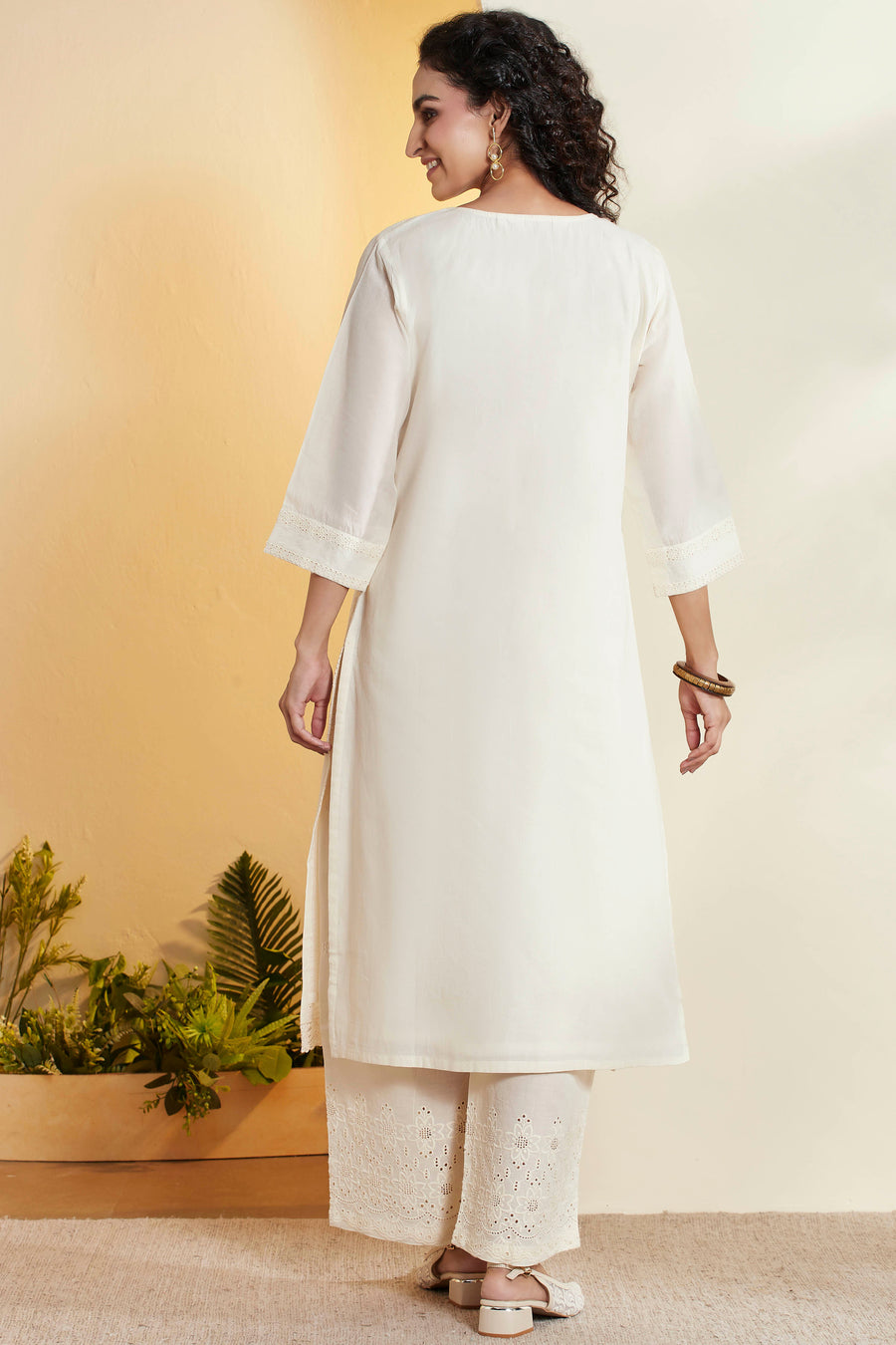 Biba Cotton Palazzo Suit - Roop Darshan