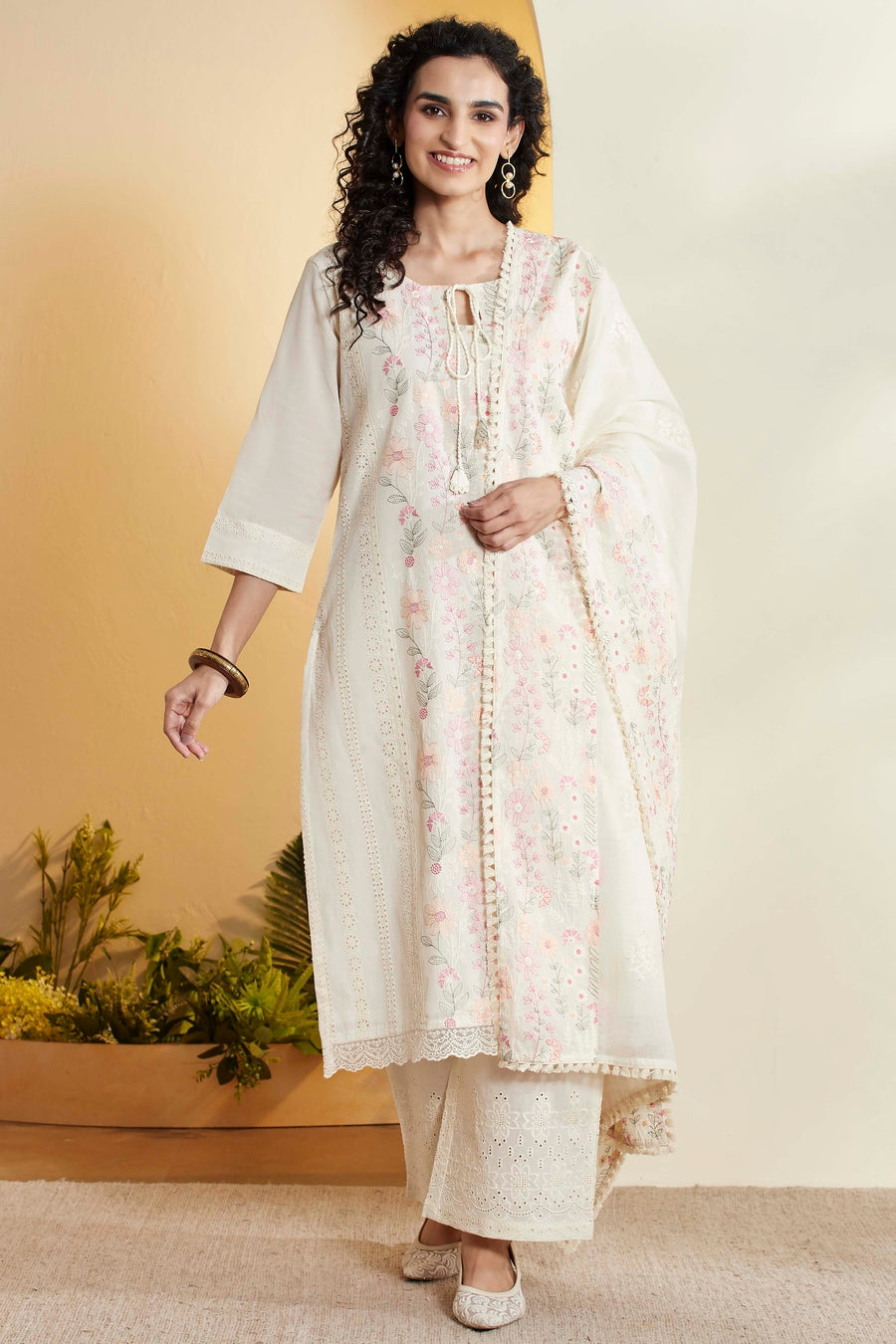 Biba Cotton Palazzo Suit - Roop Darshan