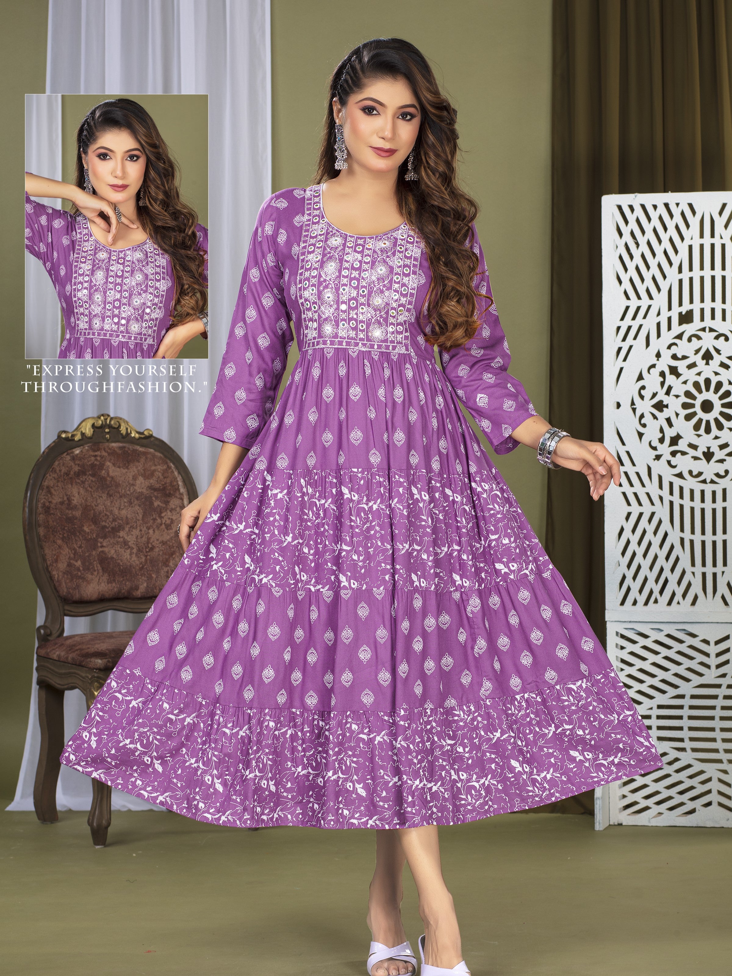 Vanshika Flair Kurti - Roop Darshan