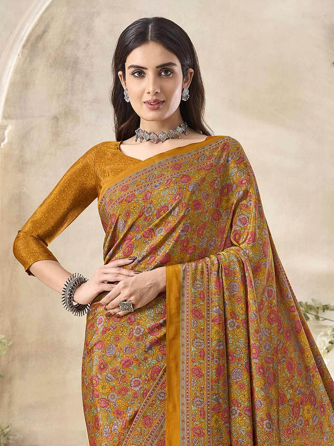 Pooja Silk Printed Saree