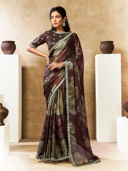 Tanika Satin Silk Saree
