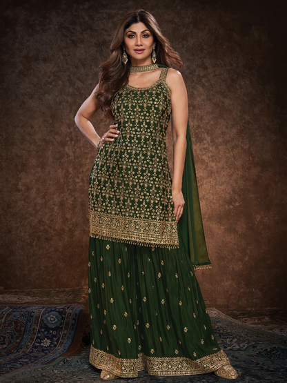 Udita Silk Gharara Set - Roop Darshan