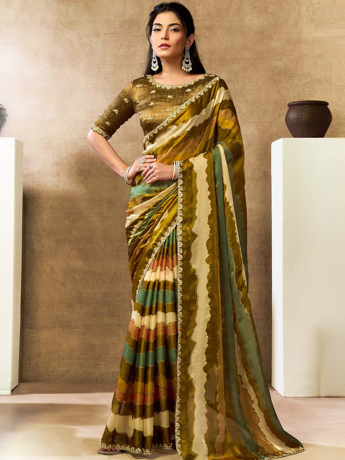 Aadhya Satin Silk Saree