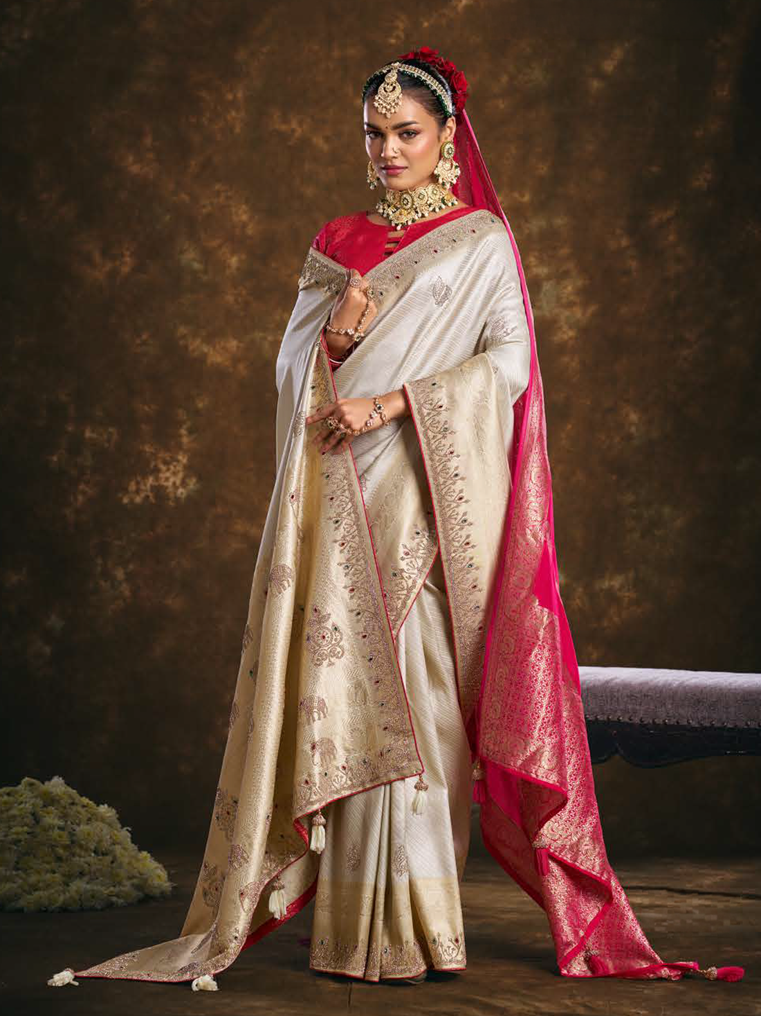 Devika Bridal Silk Saree