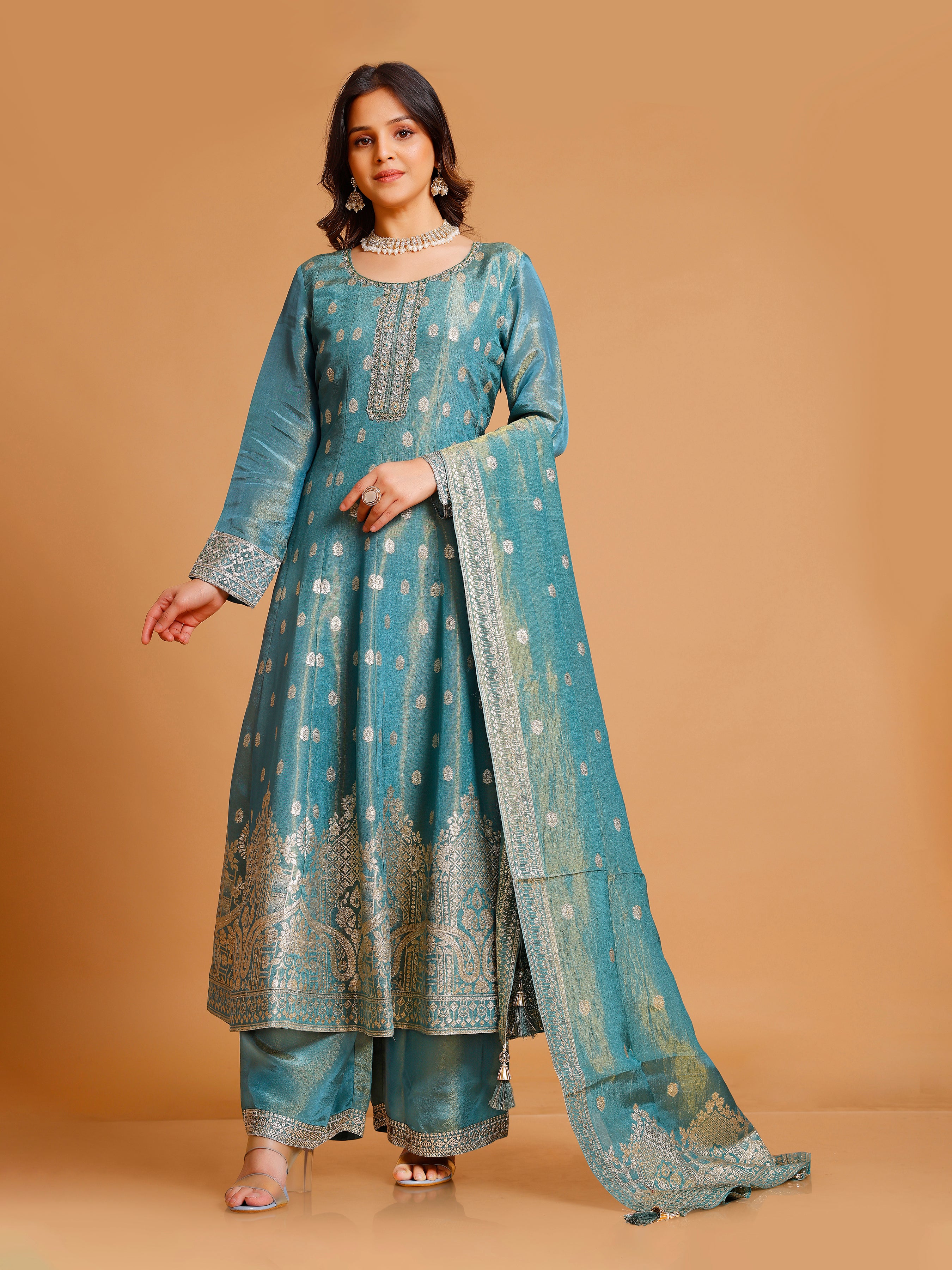 Niska Palazzo Suit - Roop Darshan