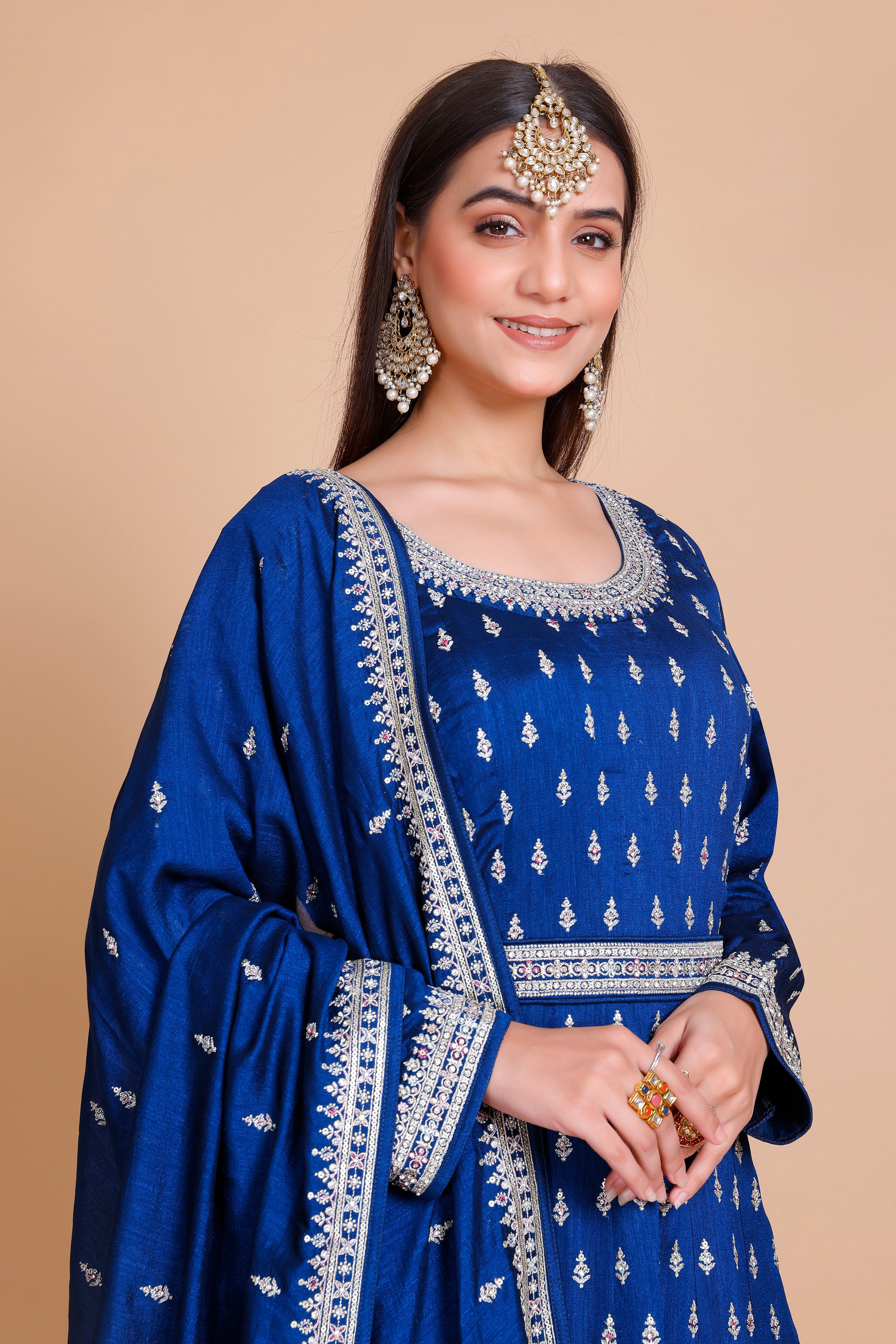 Veda Gown With Dupatta - Roop Darshan