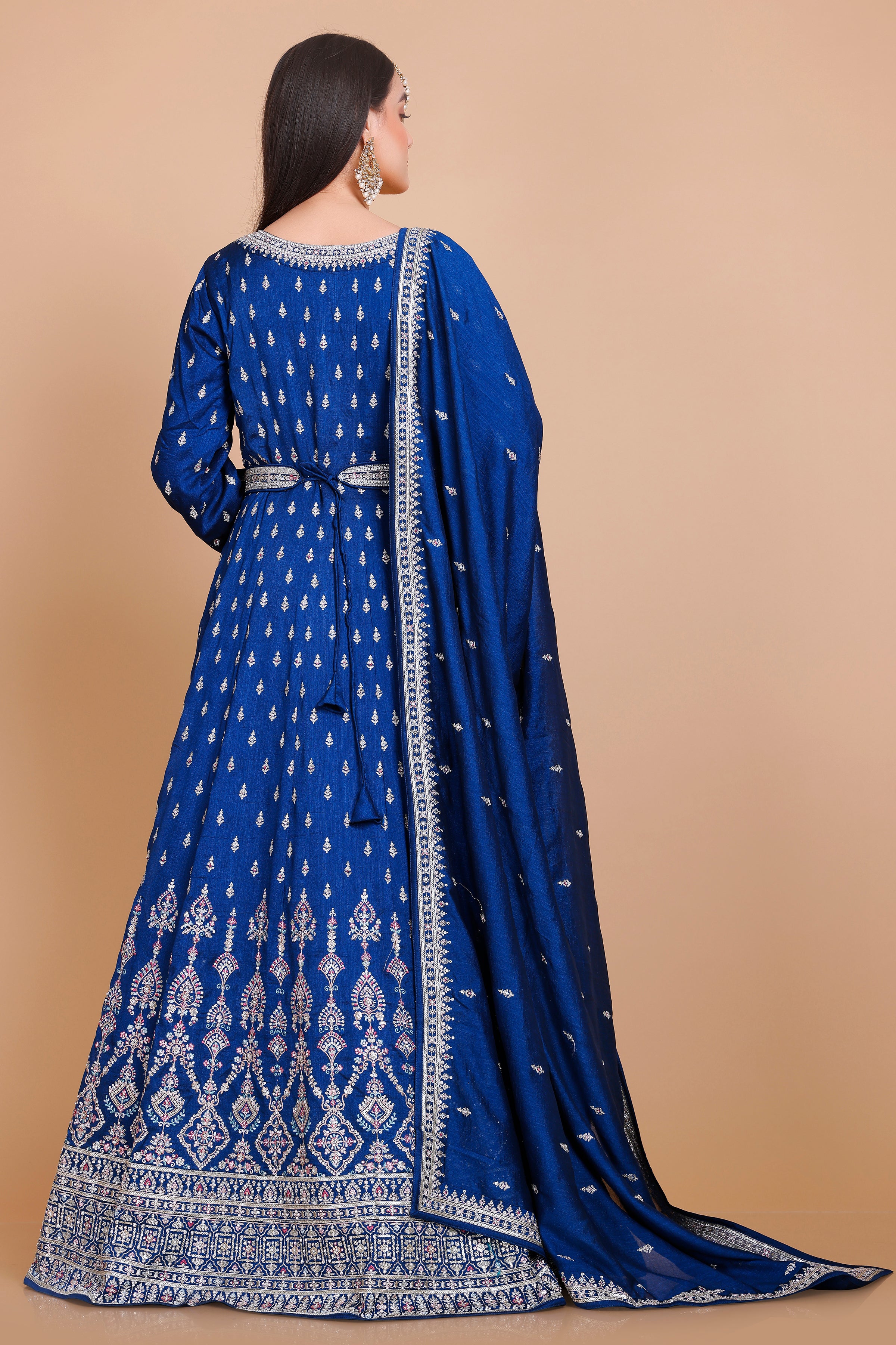 Veda Gown With Dupatta - Roop Darshan