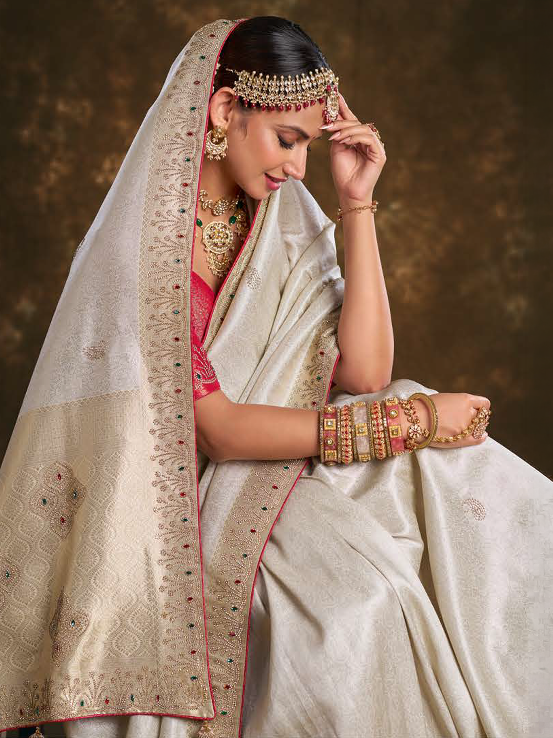 Devika Bridal Silk Saree