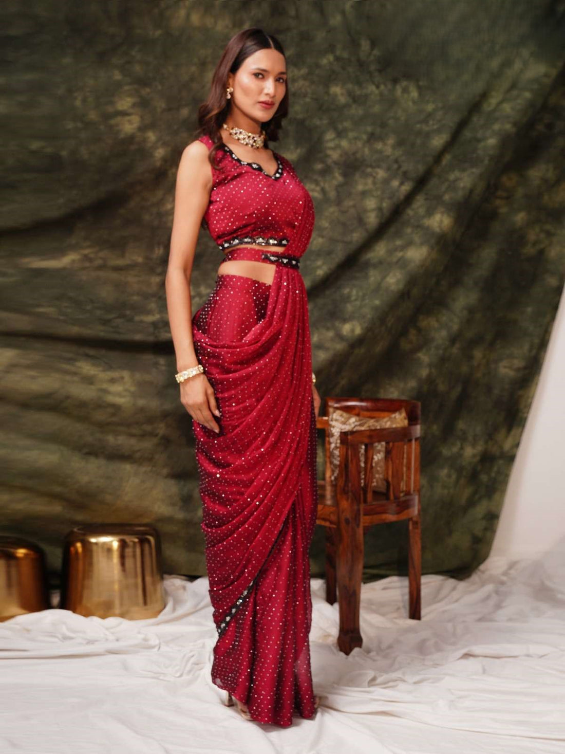 Vina Ready To Wear Choli Saree
