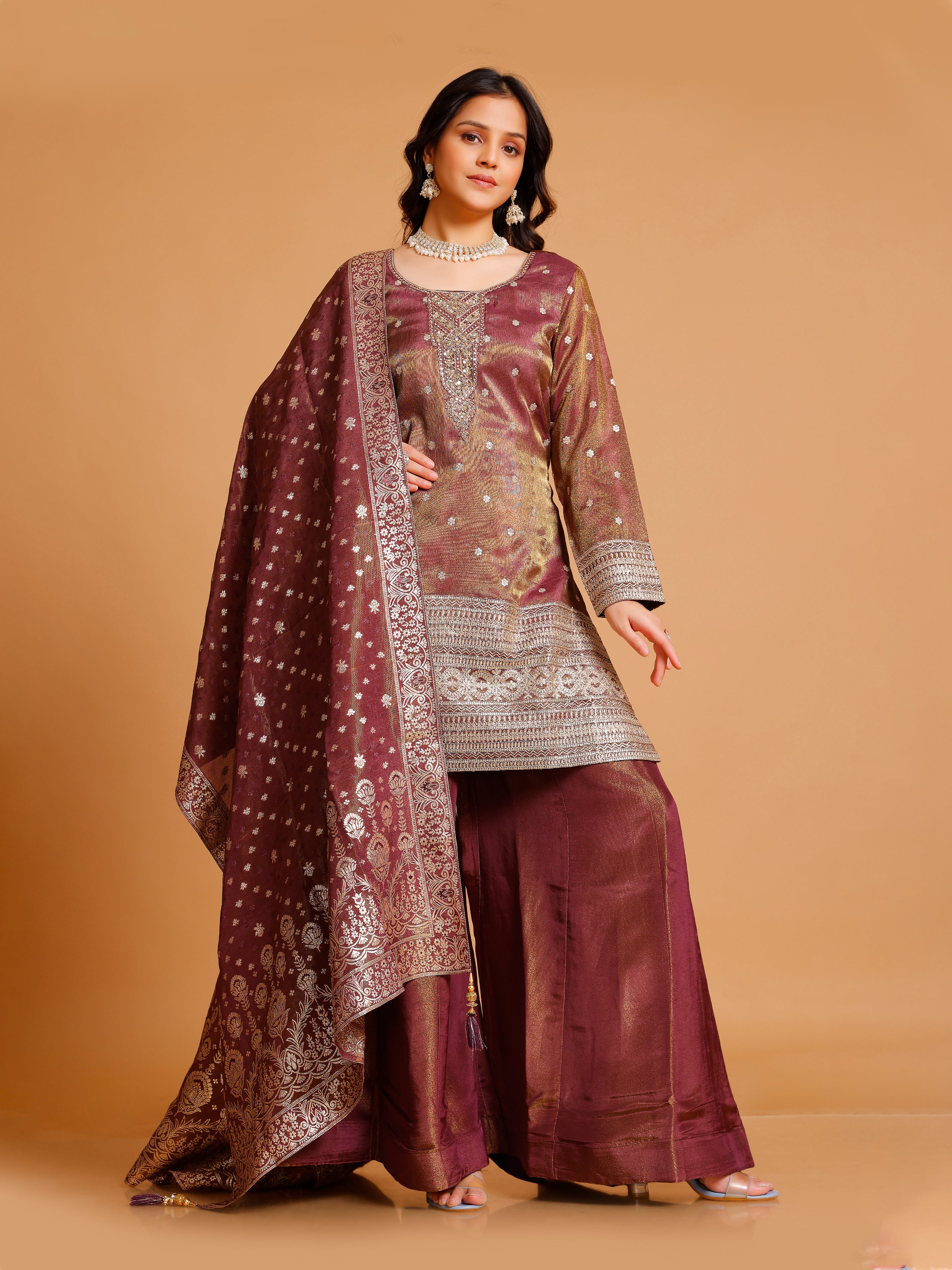 Tapsi Palazzo Suit - Roop Darshan