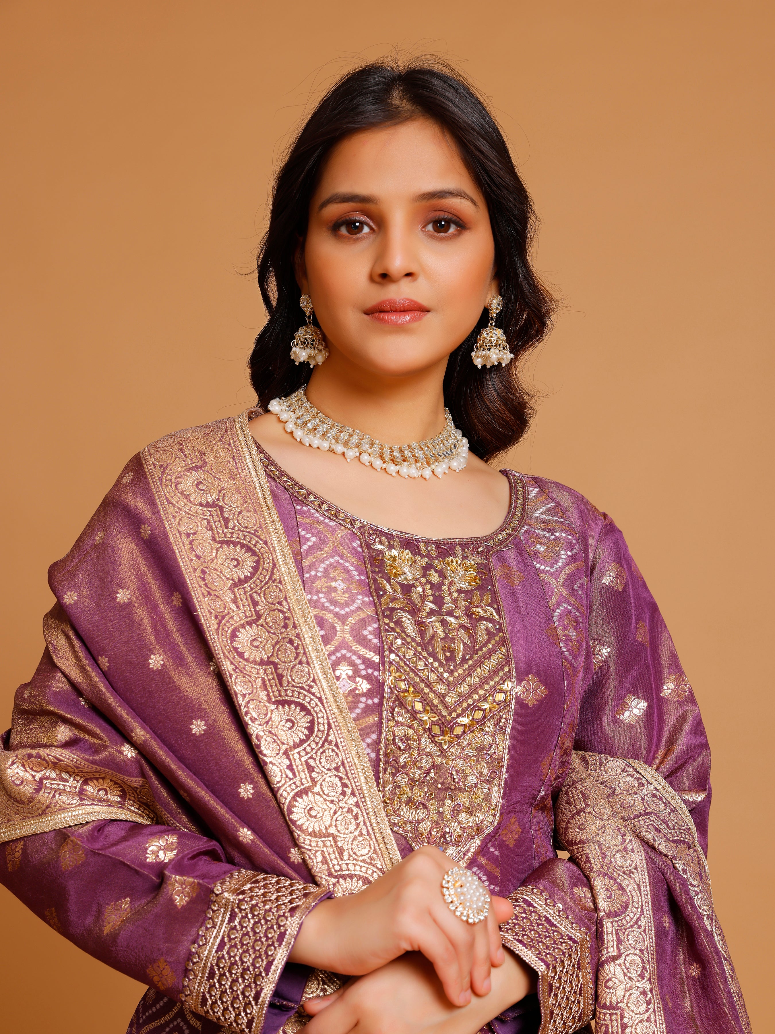 Niva Palazzo Suit - Roop Darshan