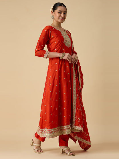 Keshvi Silk Flair Suit