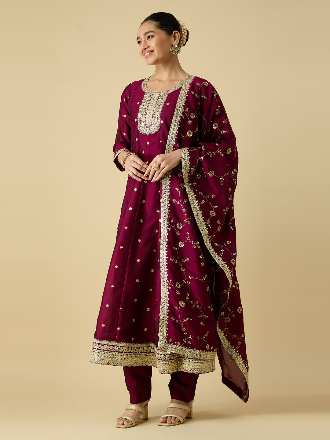 Keshvi Silk Flair Suit