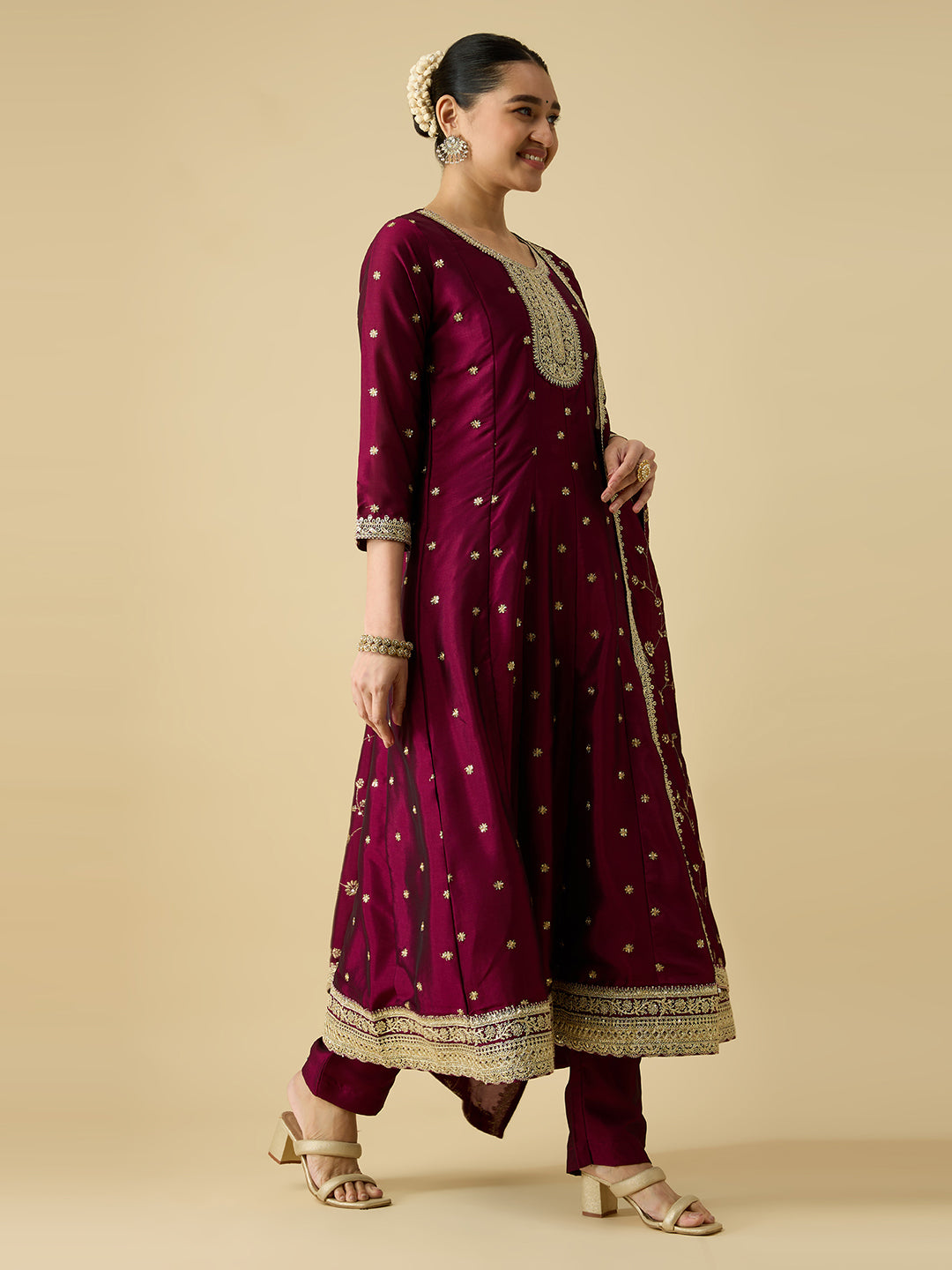 Keshvi Silk Flair Suit