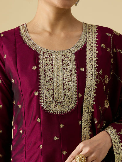 Keshvi Silk Flair Suit