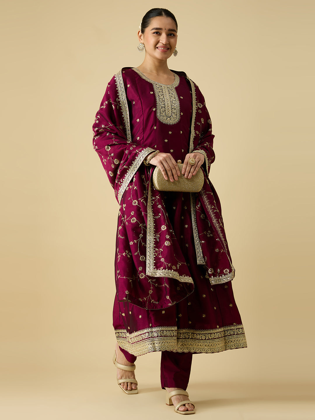 Keshvi Silk Flair Suit