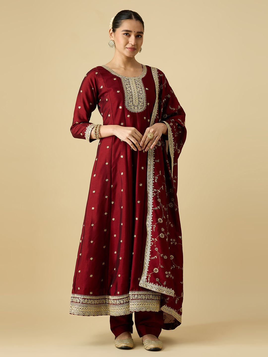 Keshvi Silk Flair Suit