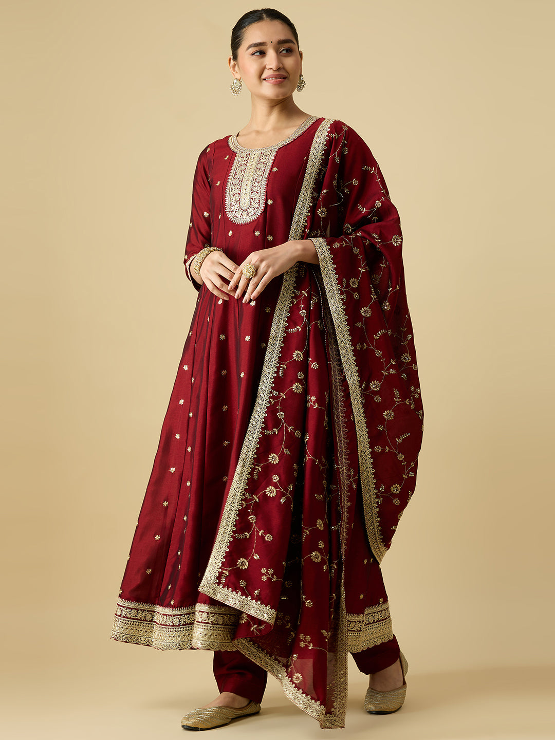 Keshvi Silk Flair Suit