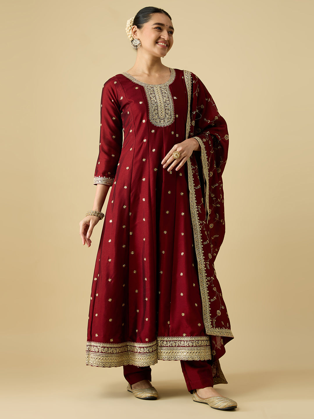 Keshvi Silk Flair Suit