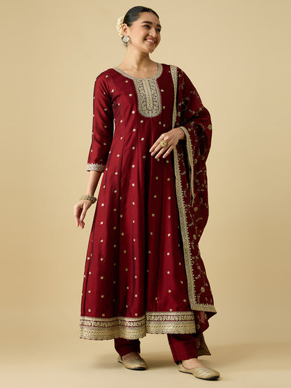 Keshvi Silk Flair Suit