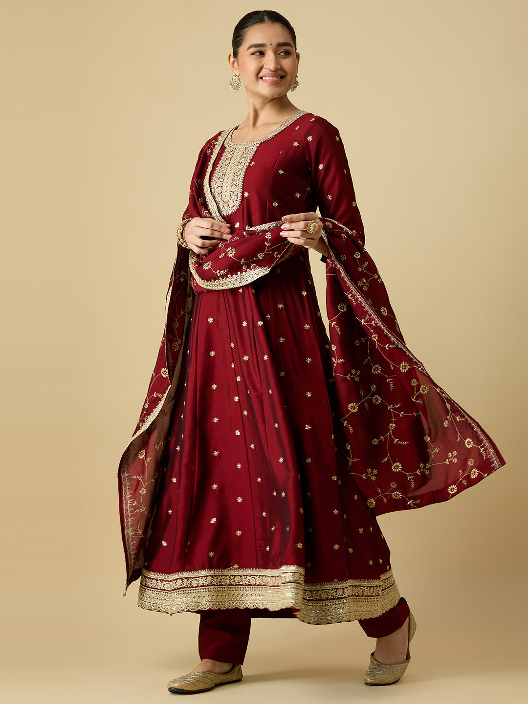 Keshvi Silk Flair Suit