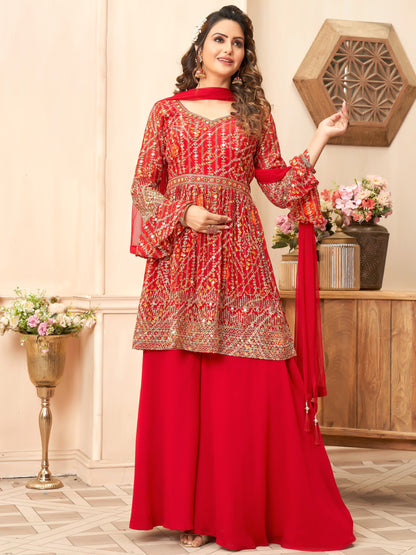 Bipasha Bandhani Palazzo Suit - Roop Darshan