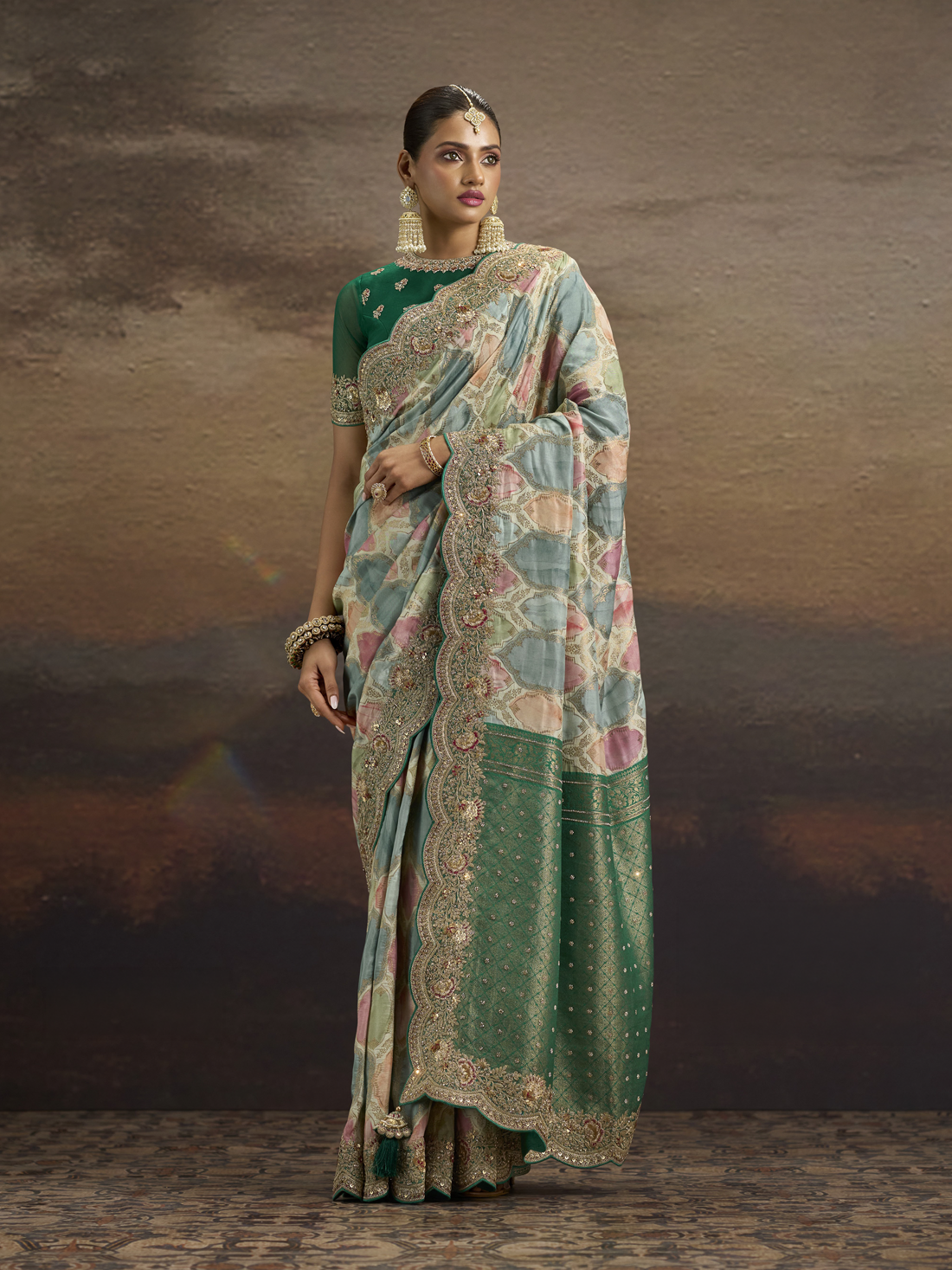Meher Silk Embroidered Saree