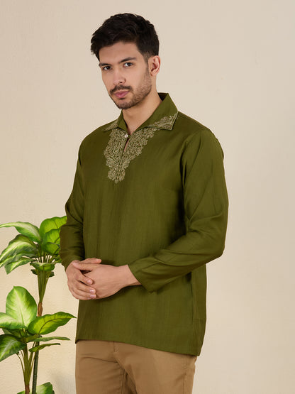 Mens Embroidered Kurta