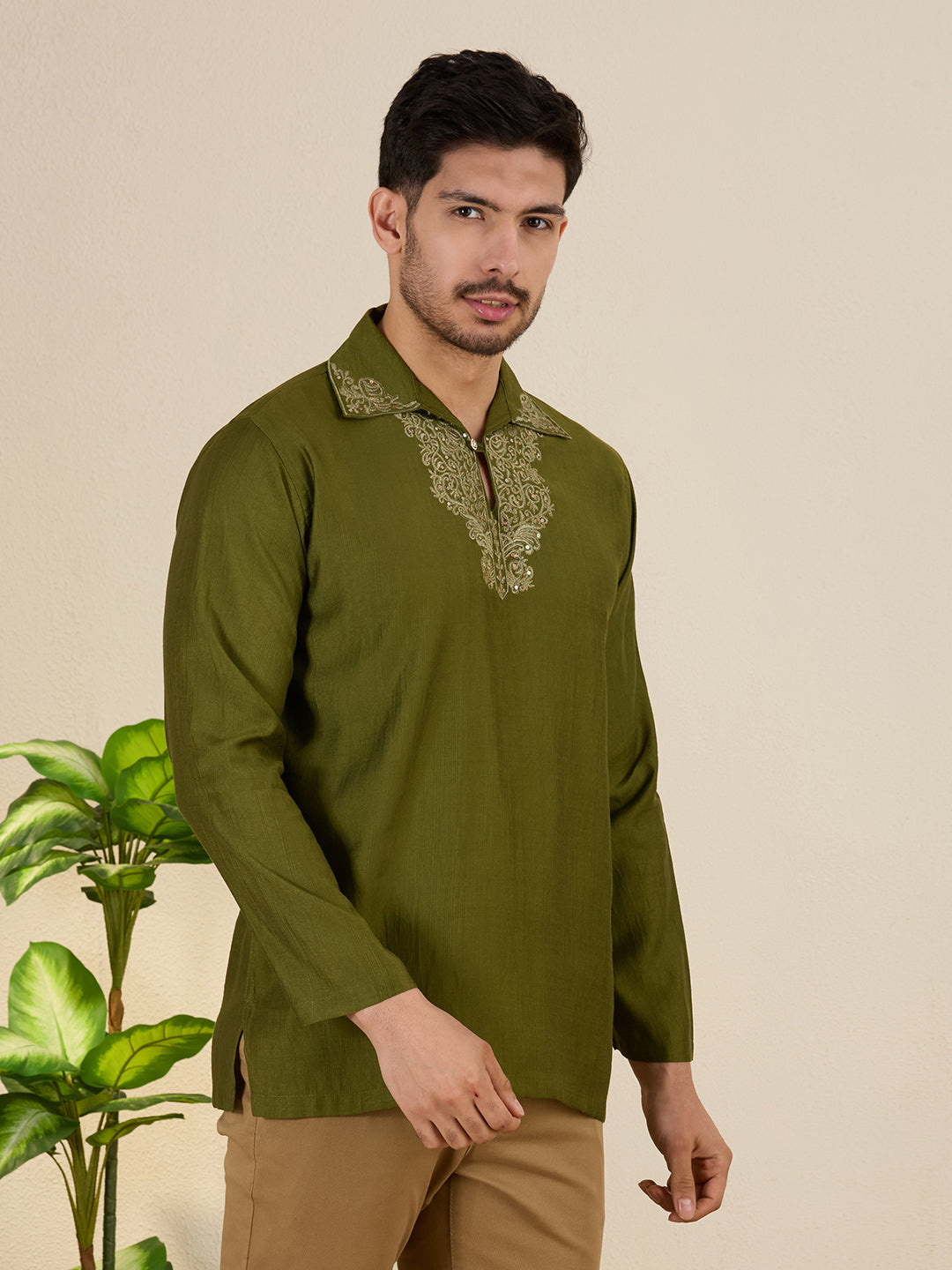Mens Embroidered Kurta