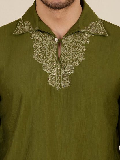 Mens Embroidered Kurta