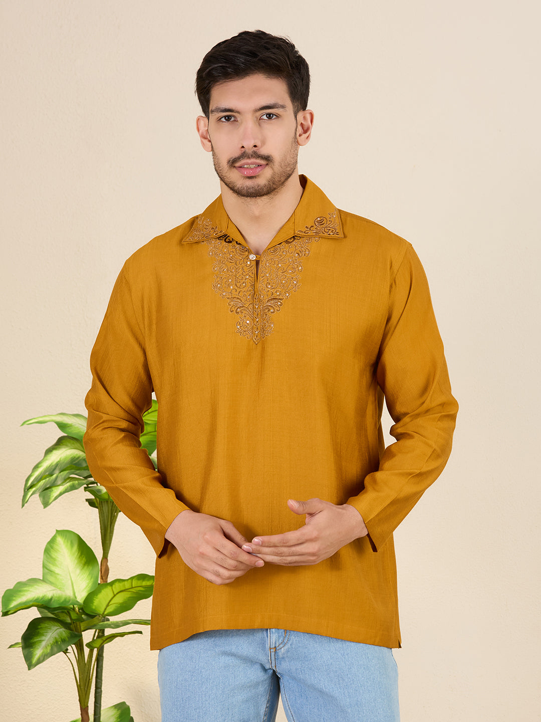 Mens Embroidered Kurta