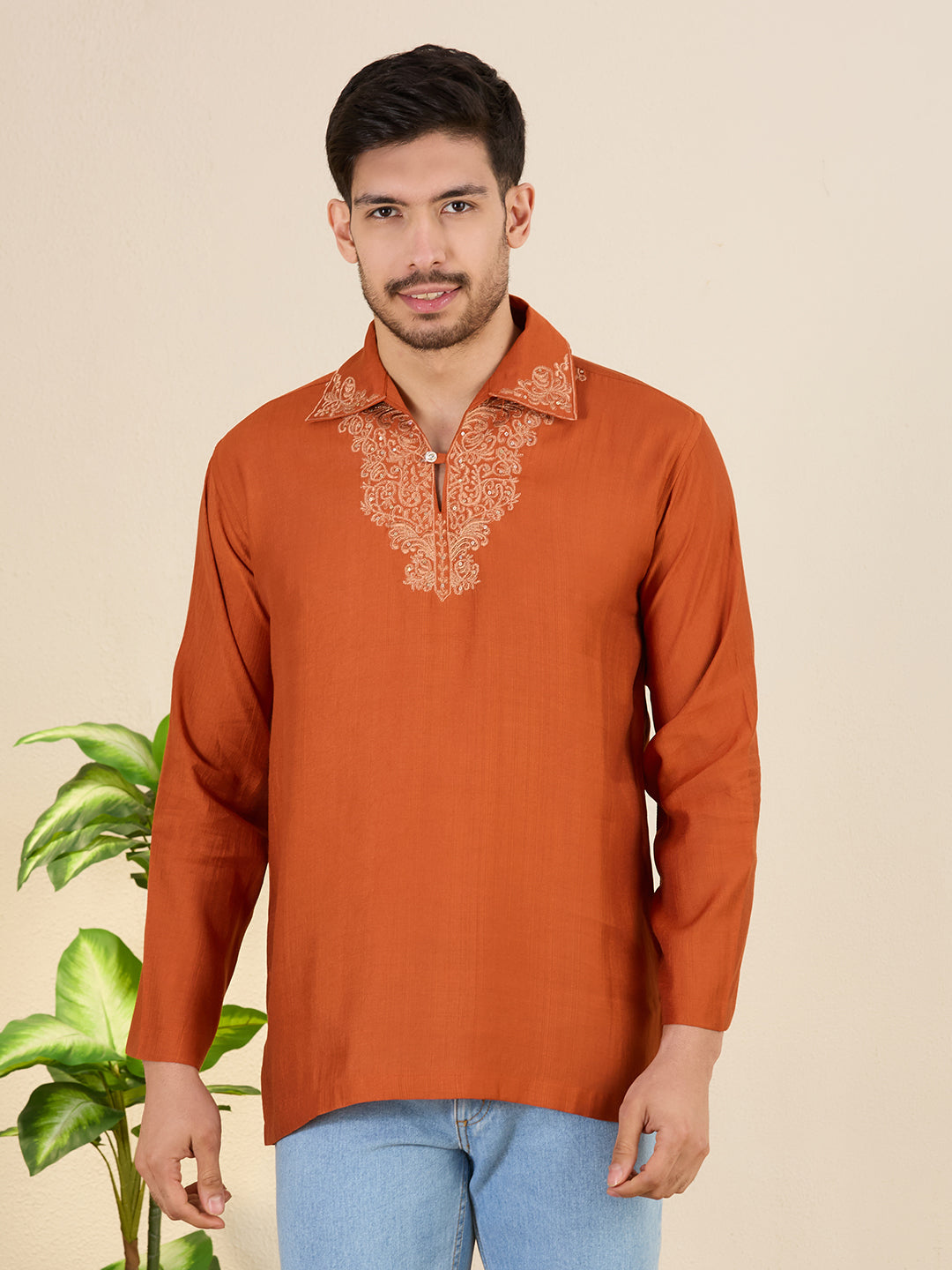 Mens Embroidered Kurta