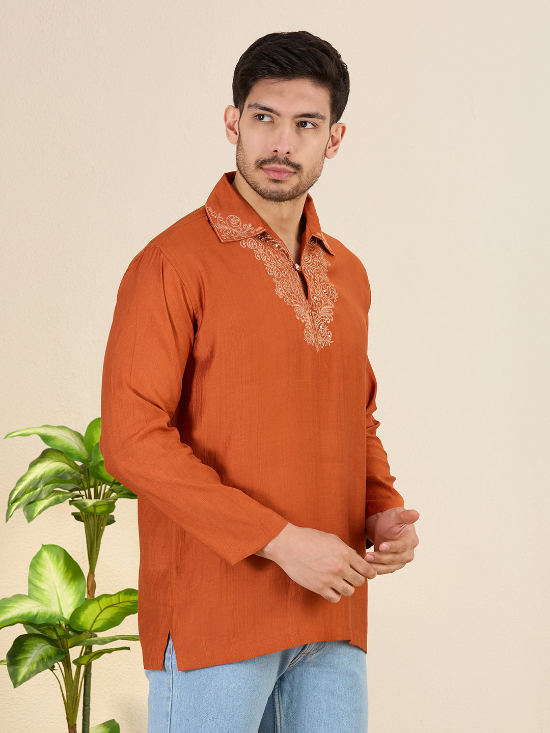 Mens Embroidered Kurta
