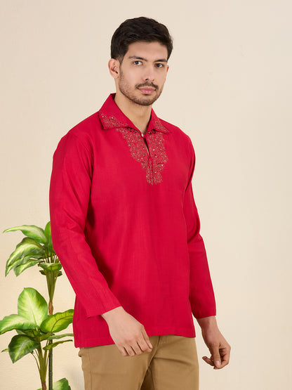 Mens Embroidered Kurta