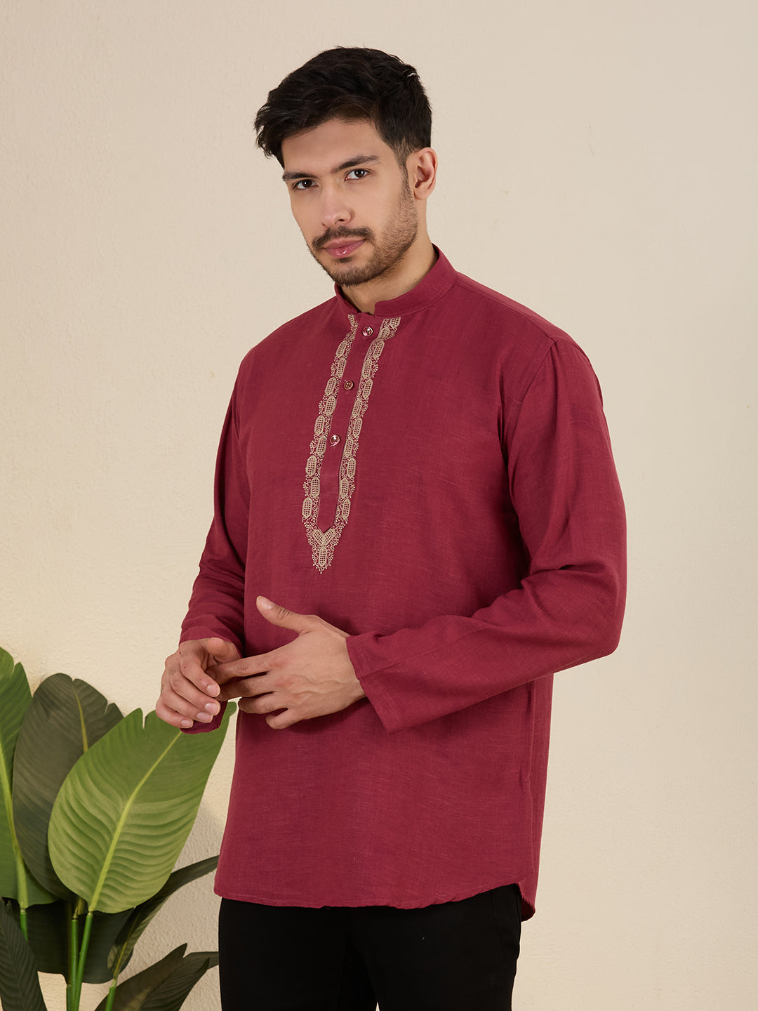 Mens Embroidered Kurta
