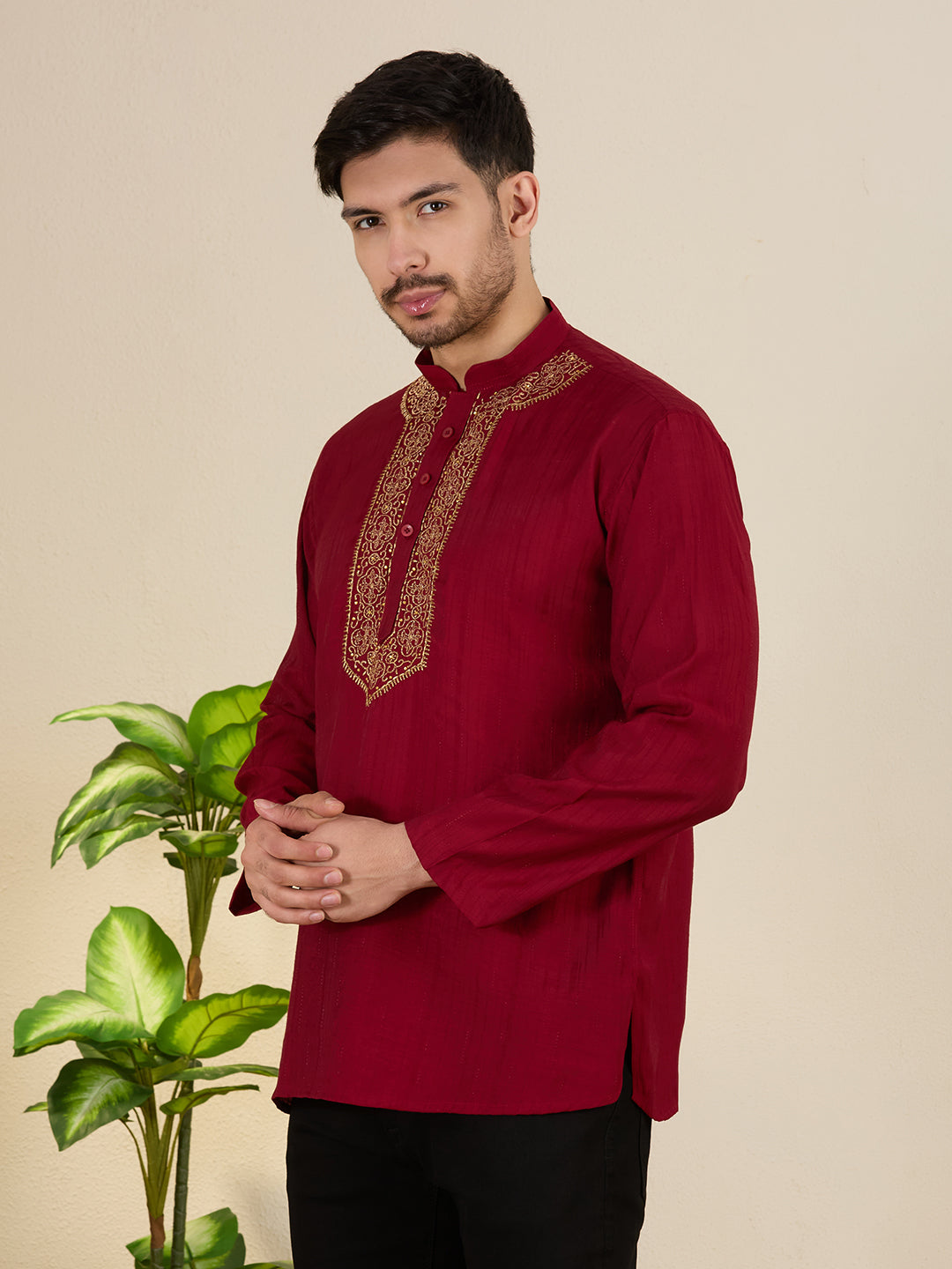 Mens Embroidered Kurta