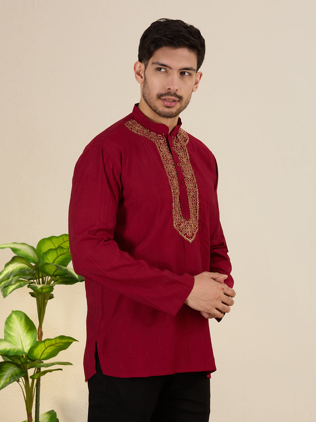 Mens Embroidered Kurta