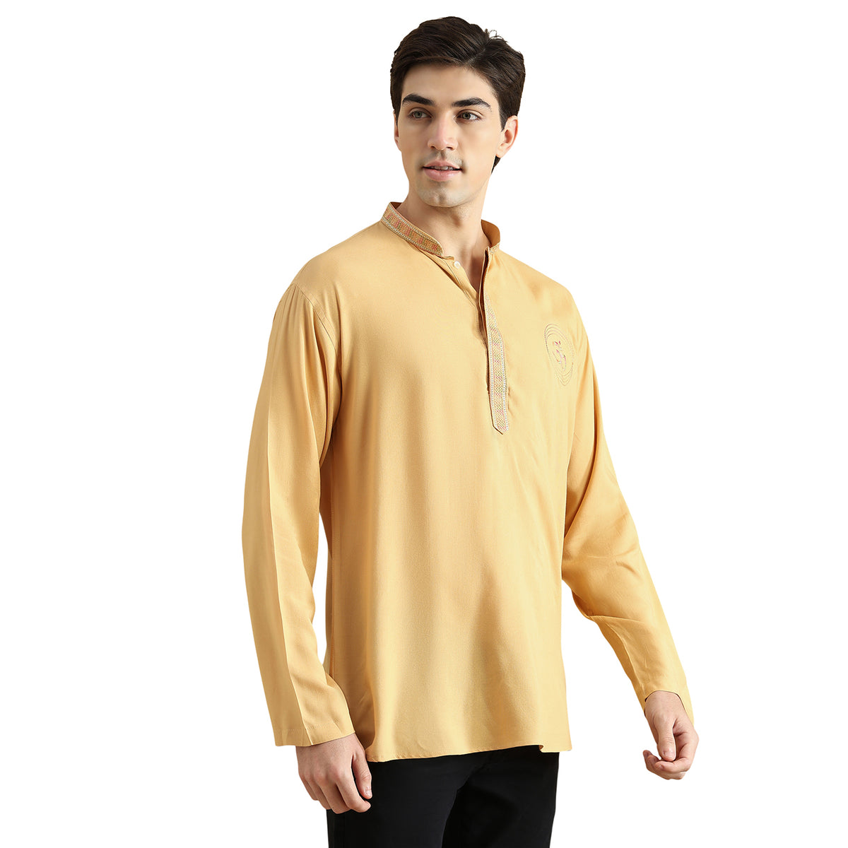 Om Silk Short Kurta