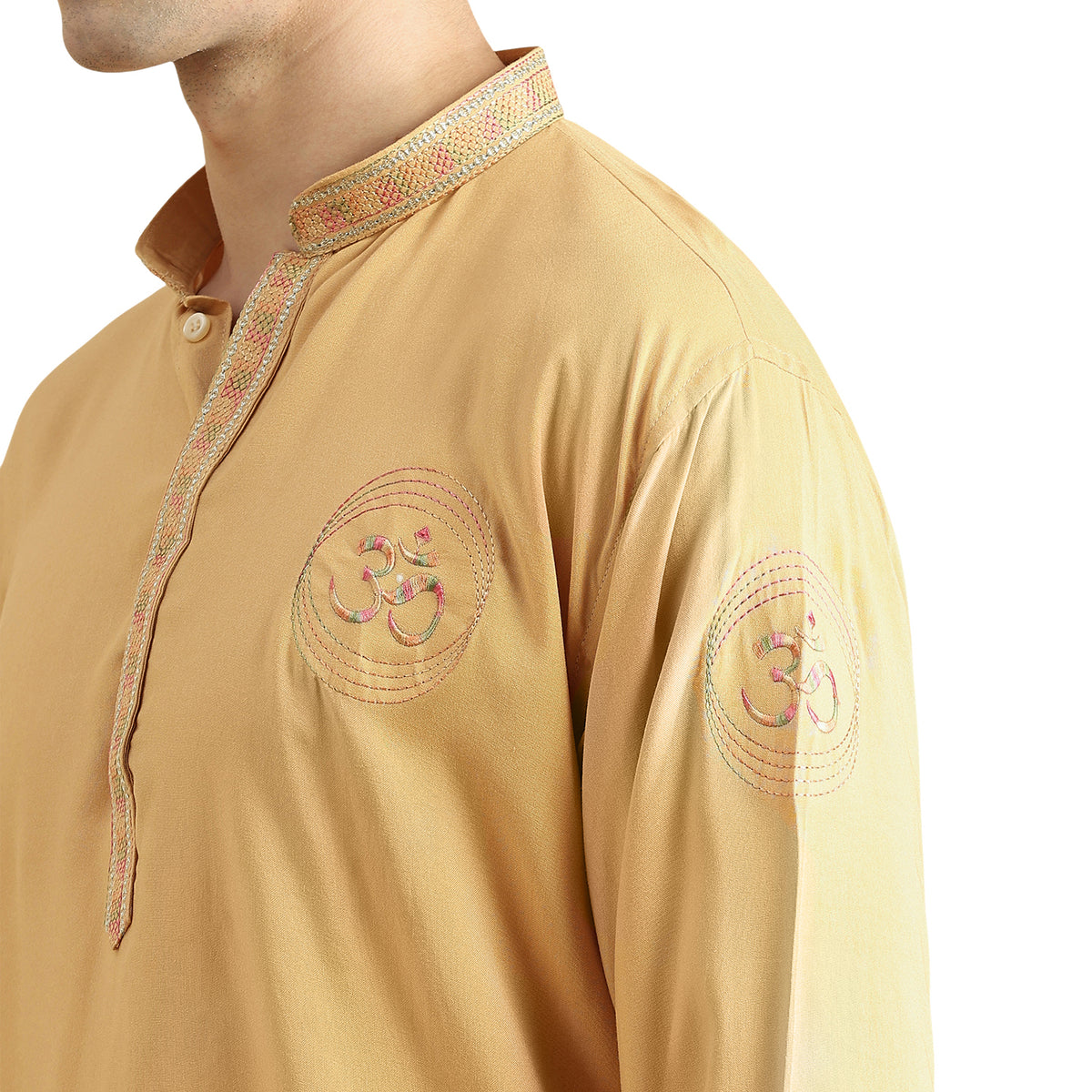Om Silk Short Kurta