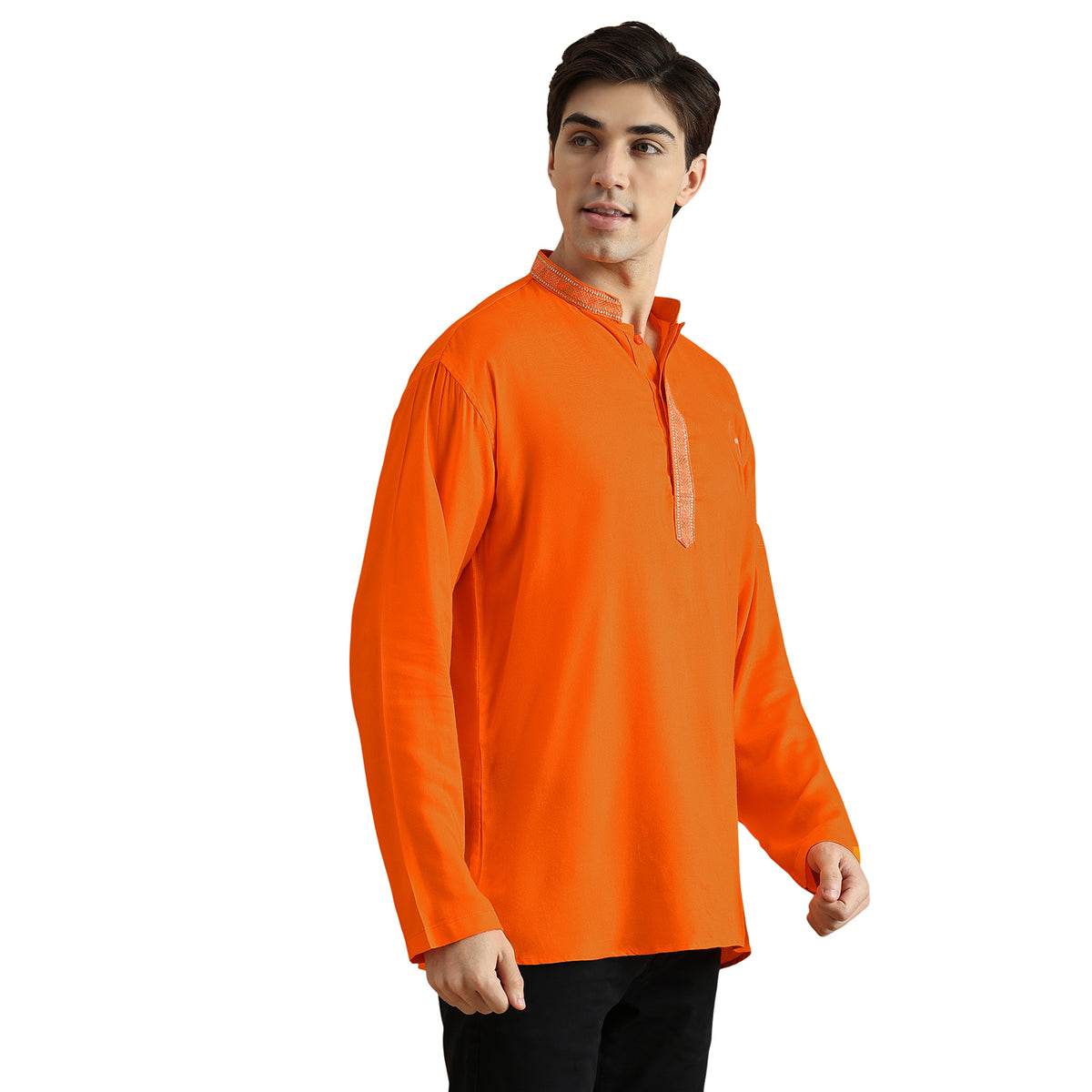 Om Silk Short Kurta