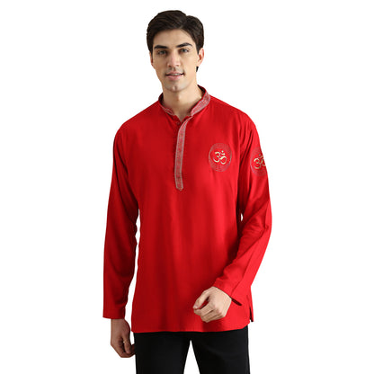 Om Silk Short Kurta