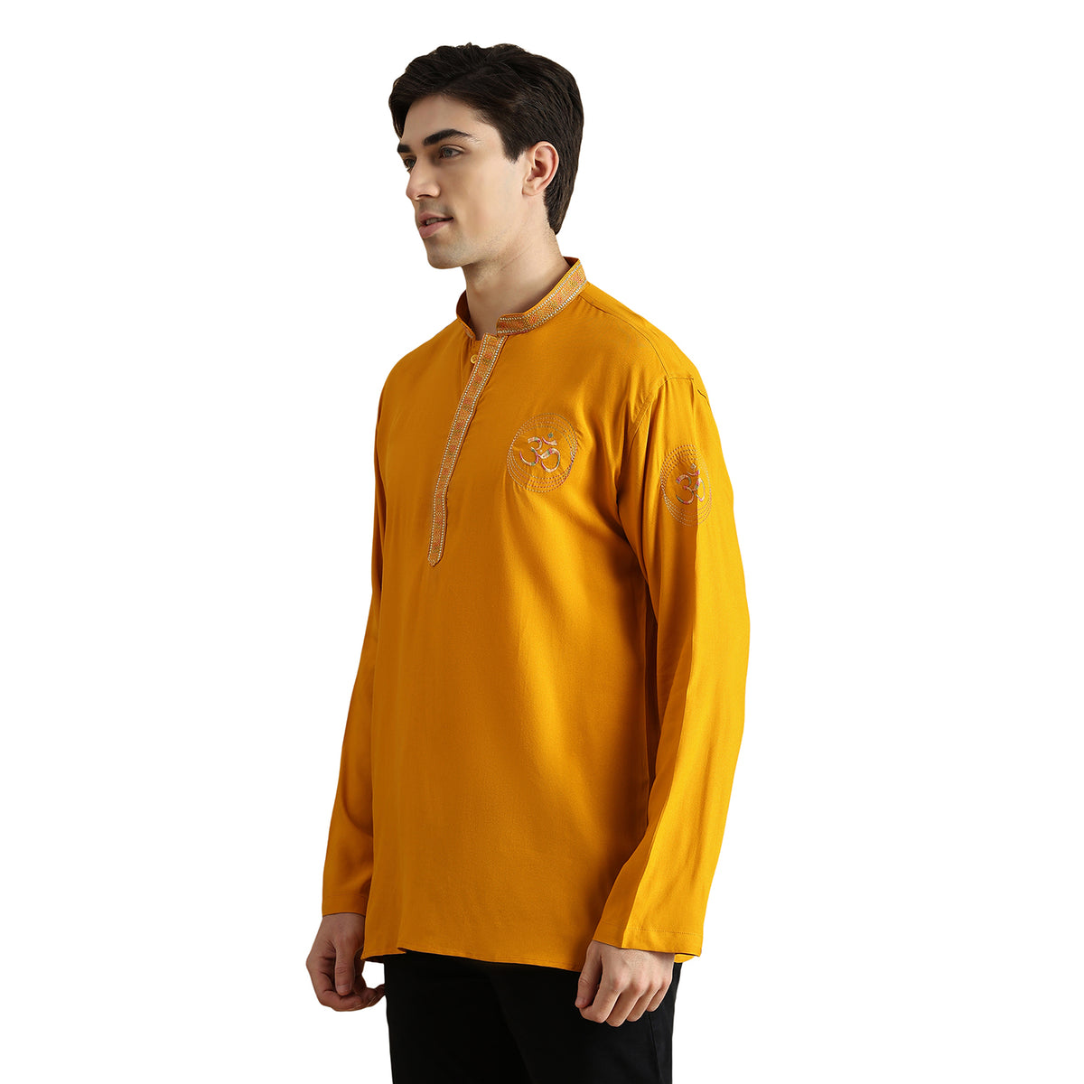 Om Silk Short Kurta