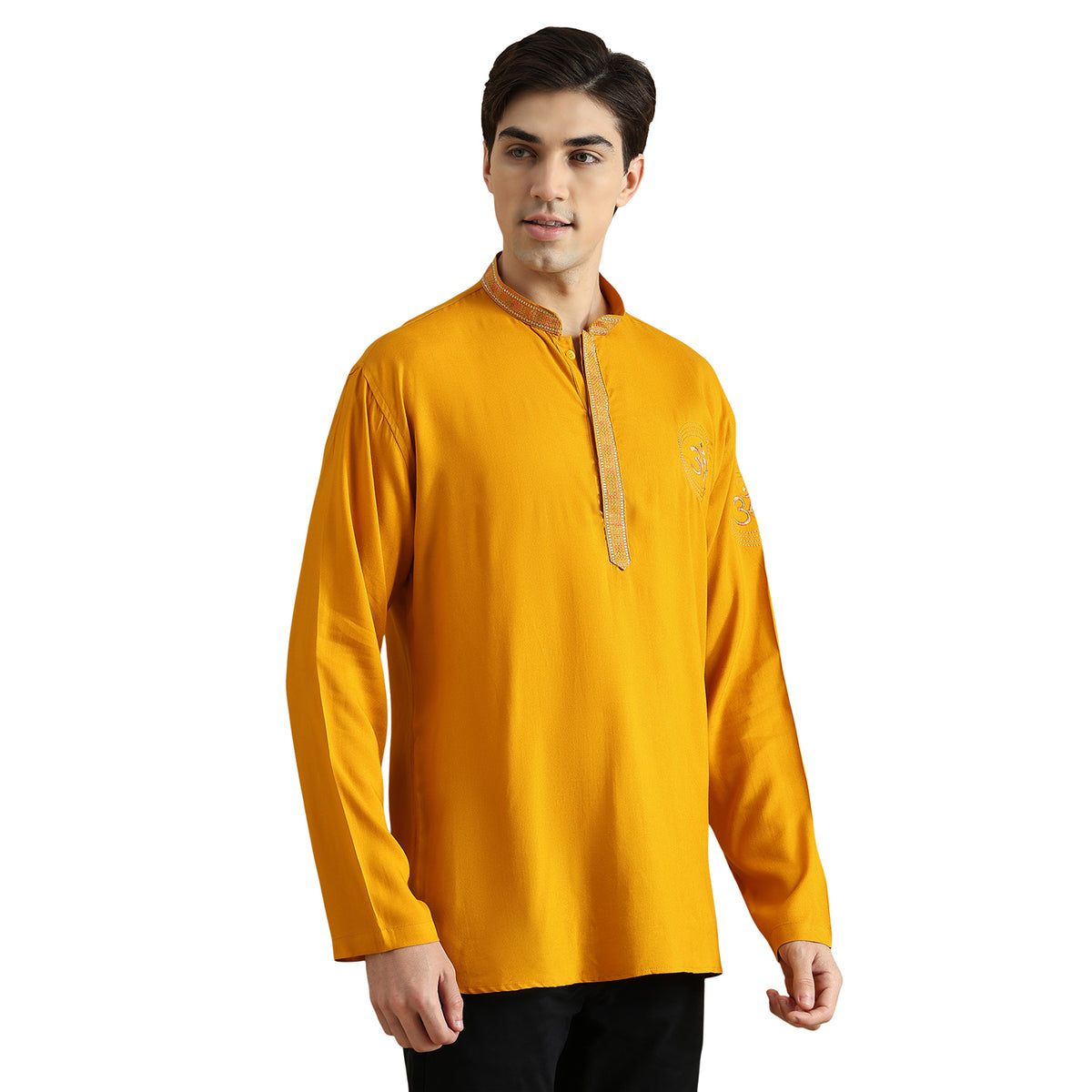 Om Silk Short Kurta