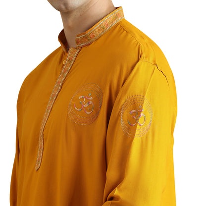 Om Silk Short Kurta