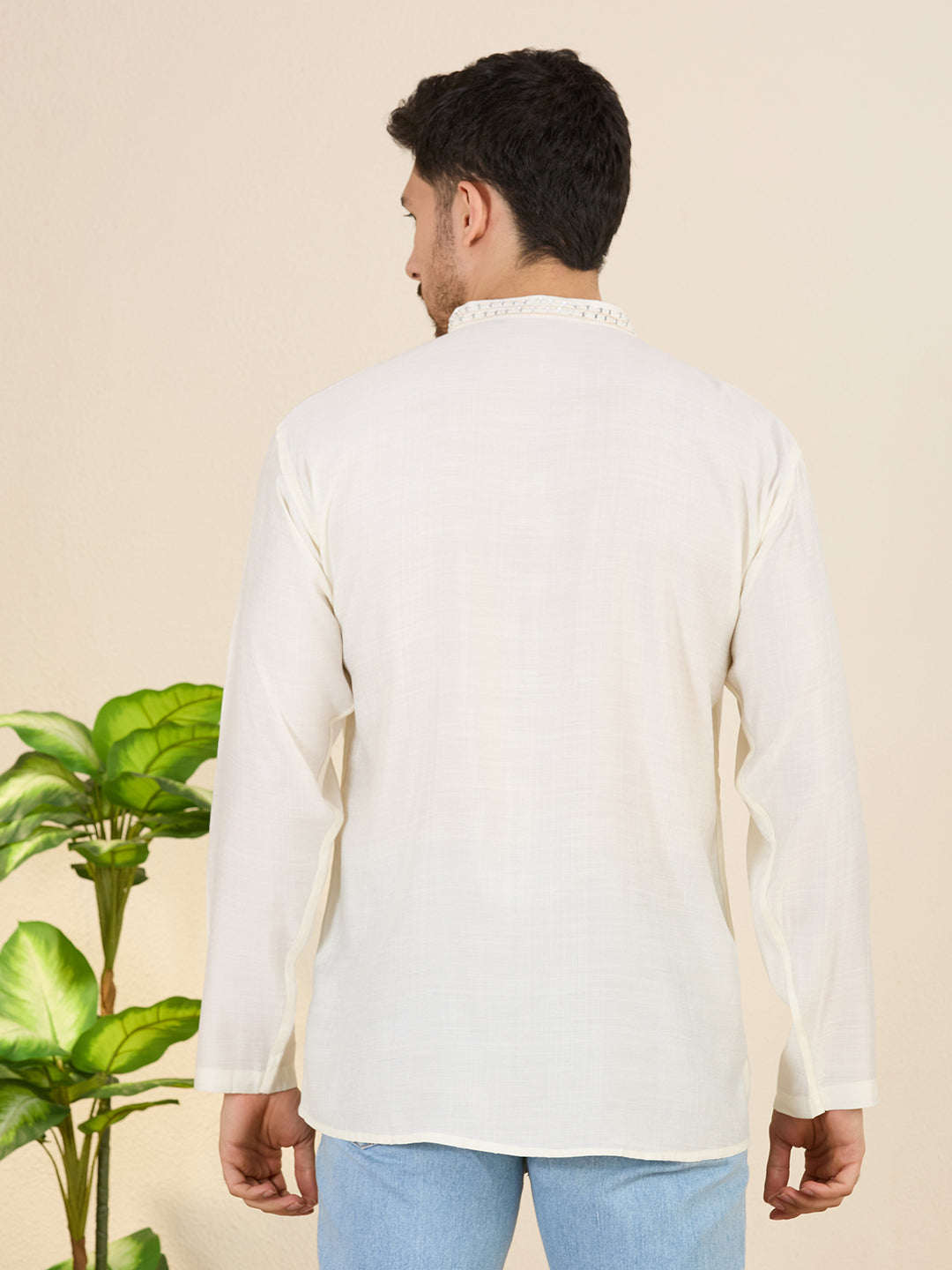 Mens Mirror Work Kurta