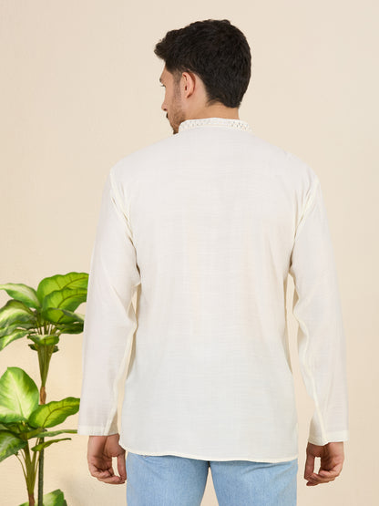 Mens Mirror Work Kurta